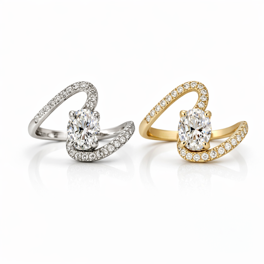 ウェーブパヴェリング〈オーバルカット〉