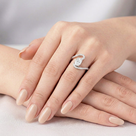 ウェーブパヴェリング〈オーバルカット〉