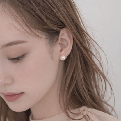 パールスタッドピアス